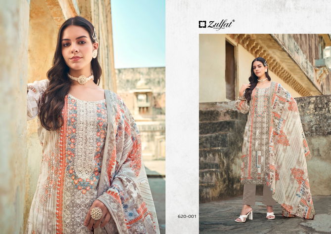 Gulnaaz By Zulfat Cotton Printed Dress Material Suppliers In India